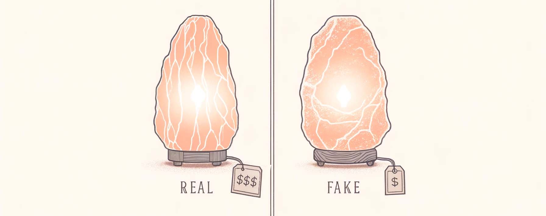 Real Himalayan Salt Lamp vs Fake - Price