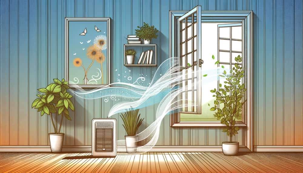 illustration of indoor space with clean air